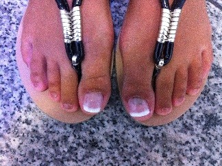 French Gel Fuesse / Prothesen &ndash; Beispielarbeit von PS-Nails & More